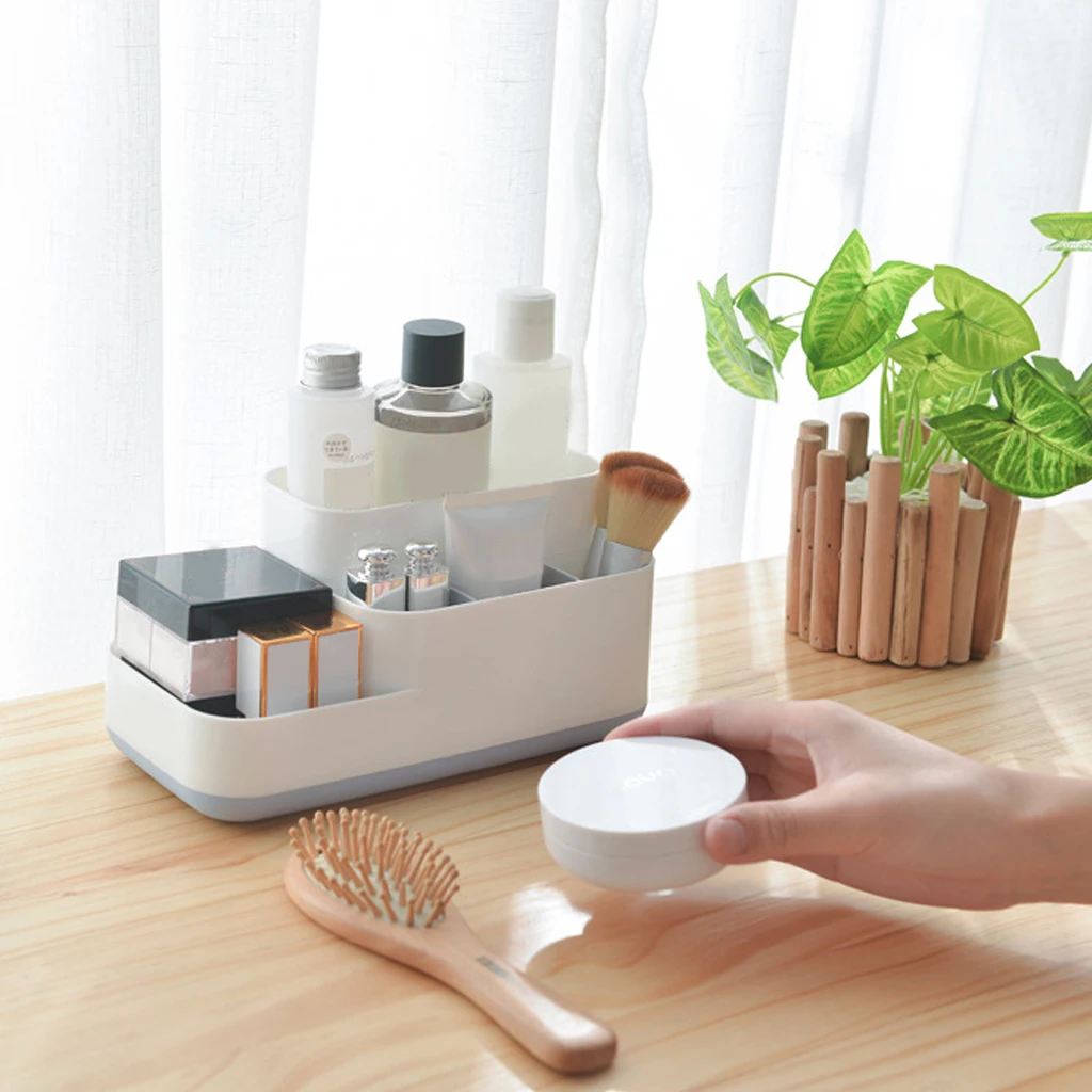 Многофункциональный Пластик макияж организатор ювелирные изделия ящик для