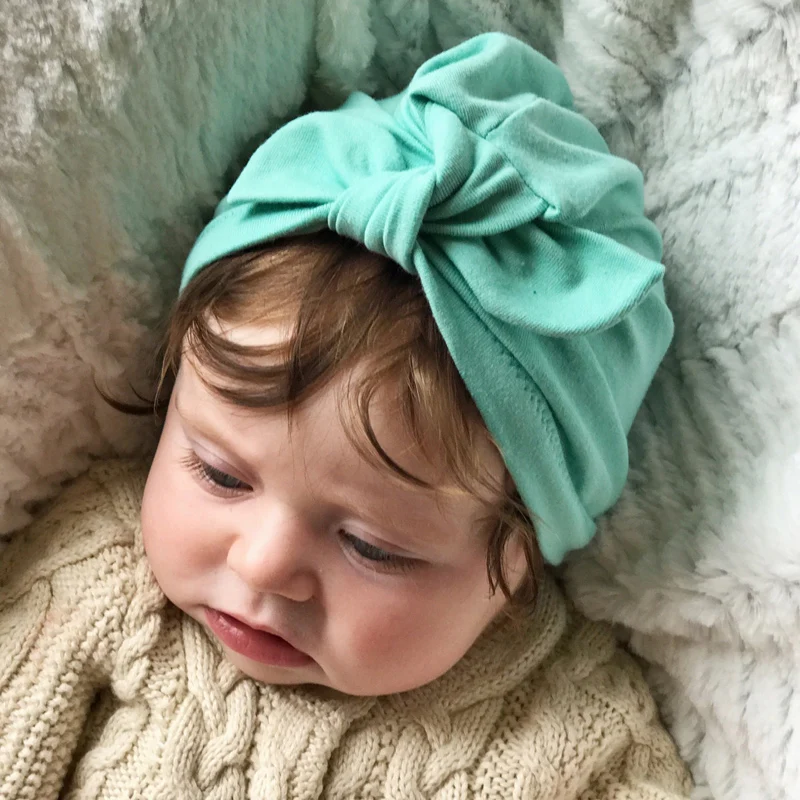 Balleenshiny-accesorios para el pelo para beb&eacute;, turbante para beb&eacute;, gorro para ni&ntilde;o reci&eacute;n nacido, diadema para ni&ntilde;a-2