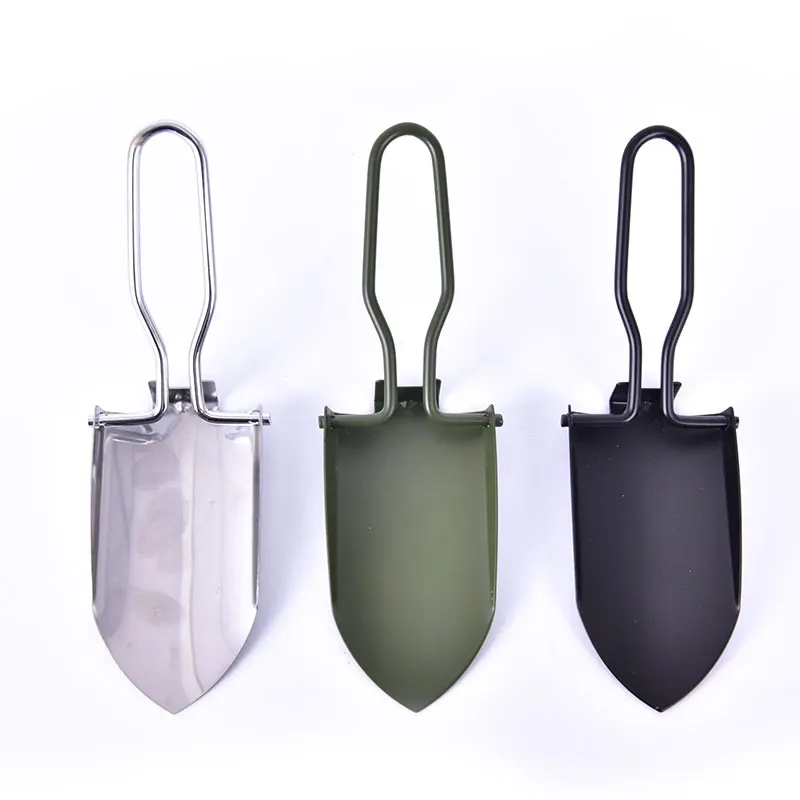 1 Набор Мини Нержавеющая сталь садовый инвентарь Складная Лопата для кемпинга