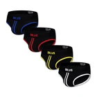 Модные мужские трусы ORLVS 4 шт.лот, хлопковое нижнее белье для мужчин, мужские брюки, удобные трусы, быстросохнущие мужские шорты