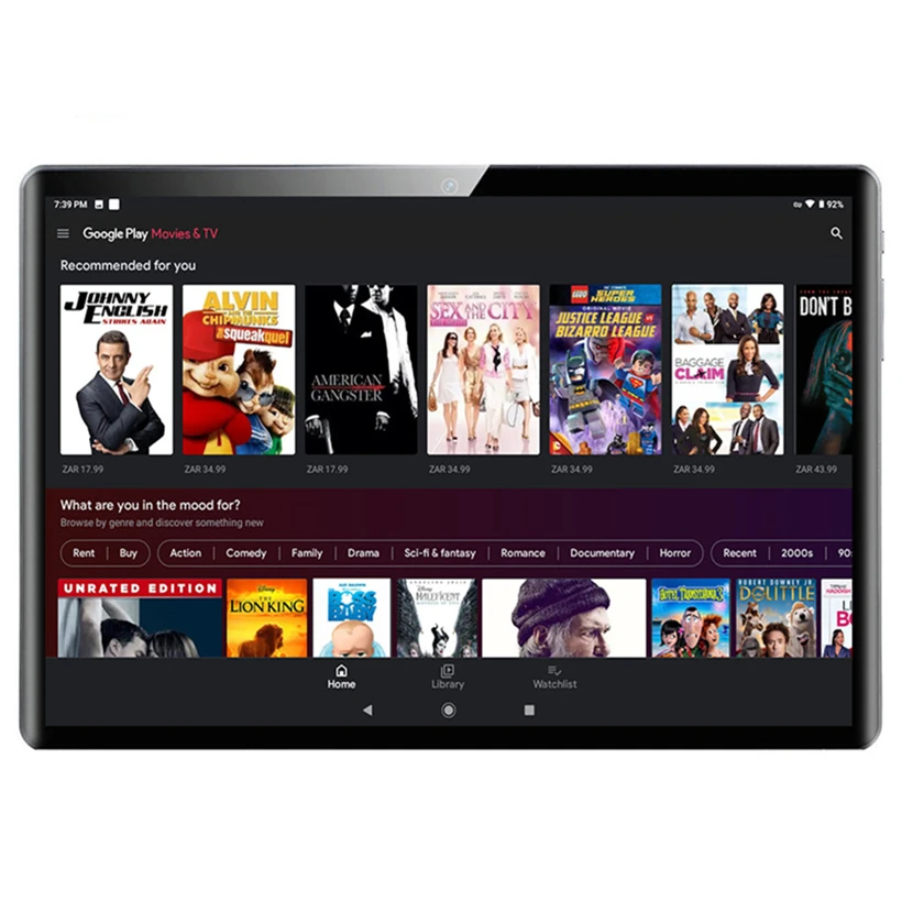 Закаленное стекло 2 5D 10 дюймовый сенсорный экран Android 7 0 Гб ОЗУ 16 ПЗУ ГБ TF карта две SIM карты 3G 4G планшет 1