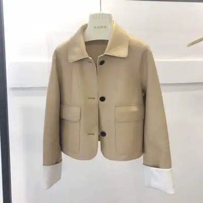 MESHARE New Fashion Genuine Sheep Leather Jacket G41