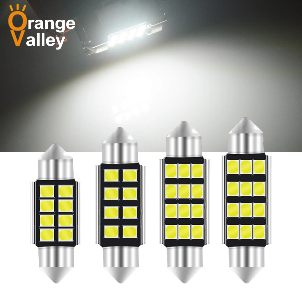 

1Pcs C5W CANBUS LED Bulb Festoon 41mm 39mm 36mm 31mm Car Interior Lights License Plate Lamp DC12V
