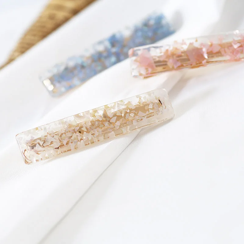 Timlee H014 New Sweet Transparent Acrylic Barrettes Hair Clips Fashion Accessories wholesale | Украшения и аксессуары