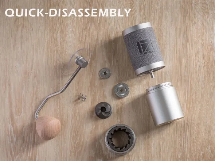 売る 1zpresso Je手動コーヒーグラインダーエスプレッソグラインダー47ミリメートルコーティングされたバリ最適非常に微調整ポータブルハンドグラインダー