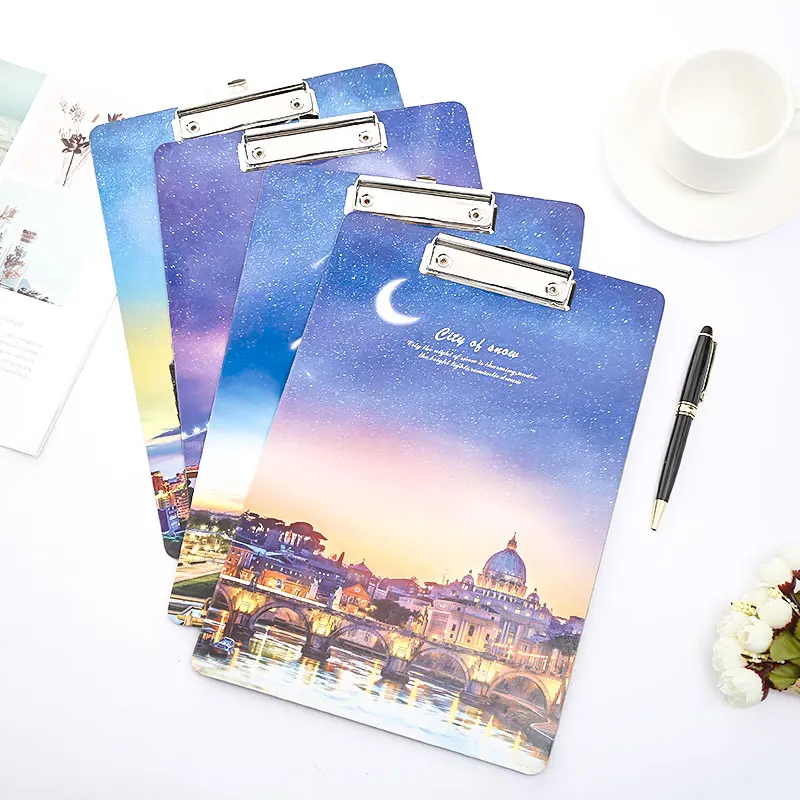 Милый деревянный буфер обмена А4 А5 с Эйфелевой башней Парижем небом надписями