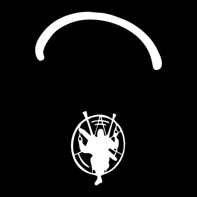 Volkrays креативные автомобильные Стикеры параметры летающие парамористы