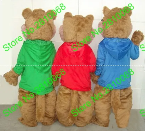 Высокое качество материал ЭВА плюшевый чипмунк костюмы талисмана мультяшная
