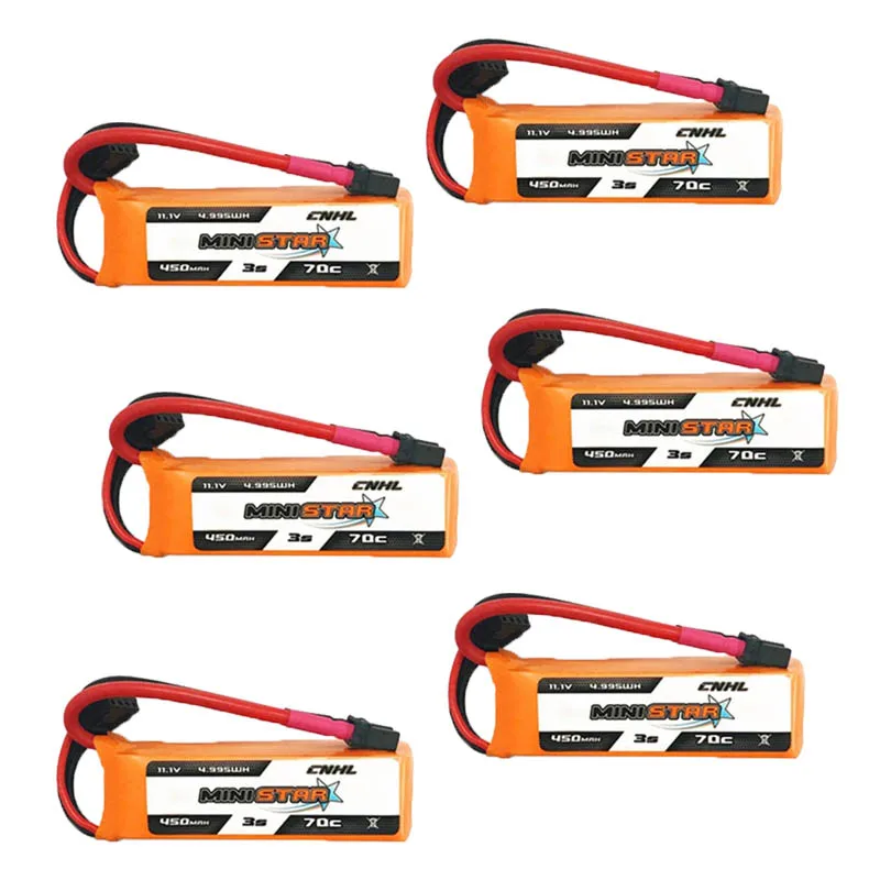 1/2/3/6 шт CNHL MiniStar 450mAh 11 1 V 3S 70C Lipo батарея XT30U разъем для радиоуправляемого дрона FPV