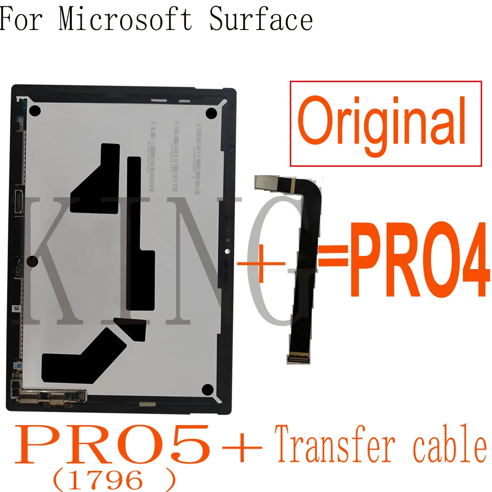 Original Surface Pro 4 Lcd For Microsoft Surface Pro 4 1724 Display Touch Screen Digitizer Assembly for Surface Pro 5 1796 LCD
