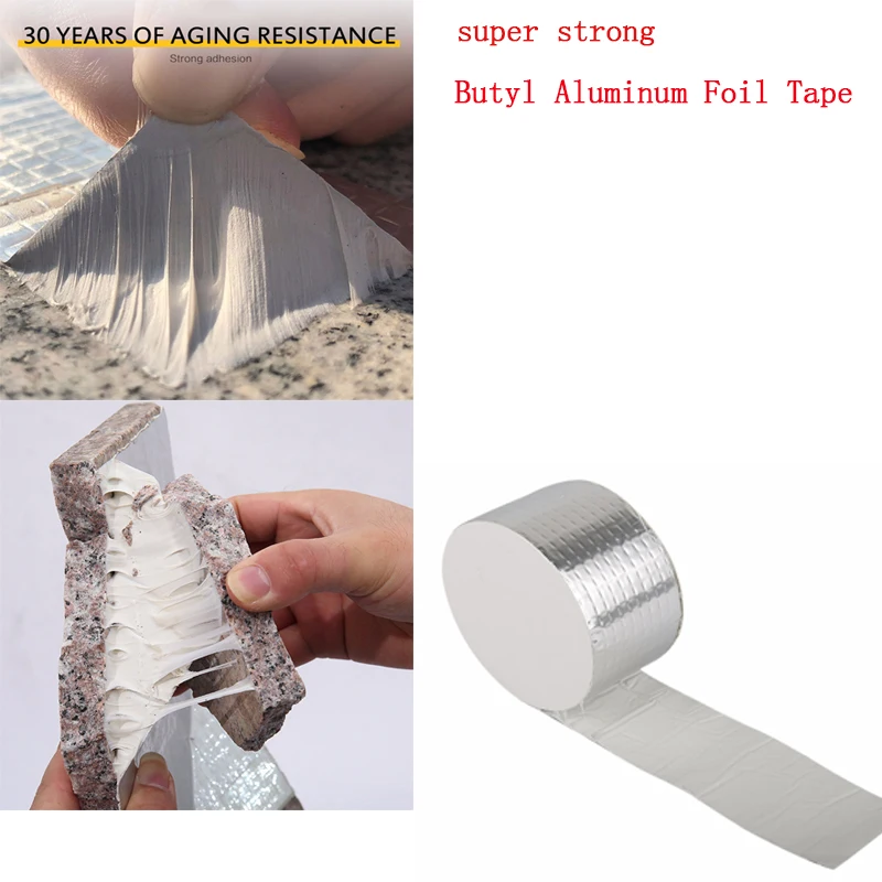 Лента из бутилалюминиевой фольги водонепроницаемая суперклейкая