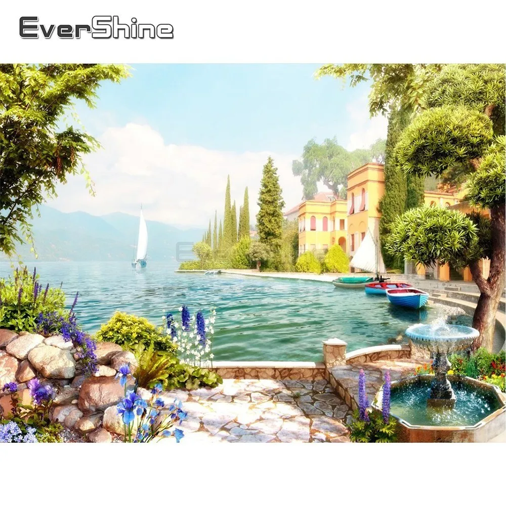 EverShine 5D алмазная вышивка природа пейзаж Картина Стразы Алмазная картина полная