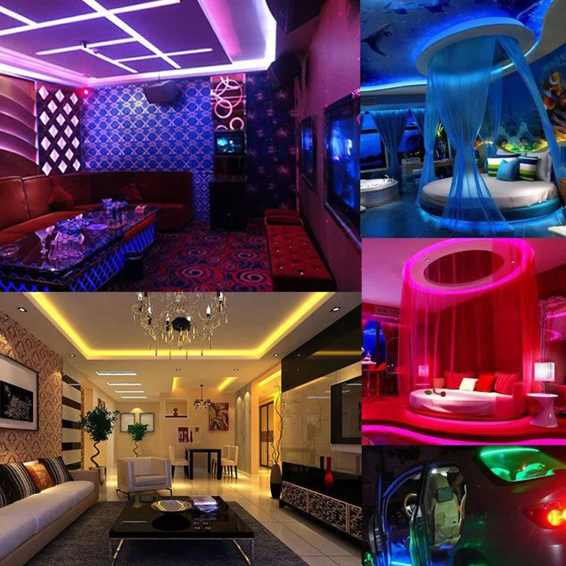 5 в Светодиодная лента RGB светодиодный светильник SMD 2835 Водонепроницаемый 1 м