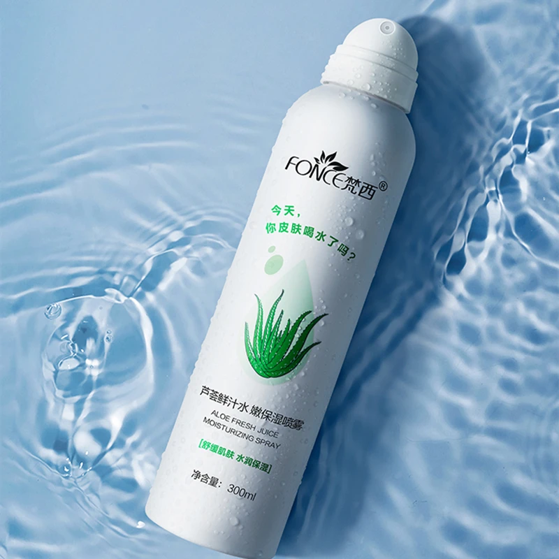 

FONCE Aloe Moisturizing Spray 300ml Continuous Moisturizing Soothing Rejuvenating Nourishing Preventing Dryness Calm Skin Care