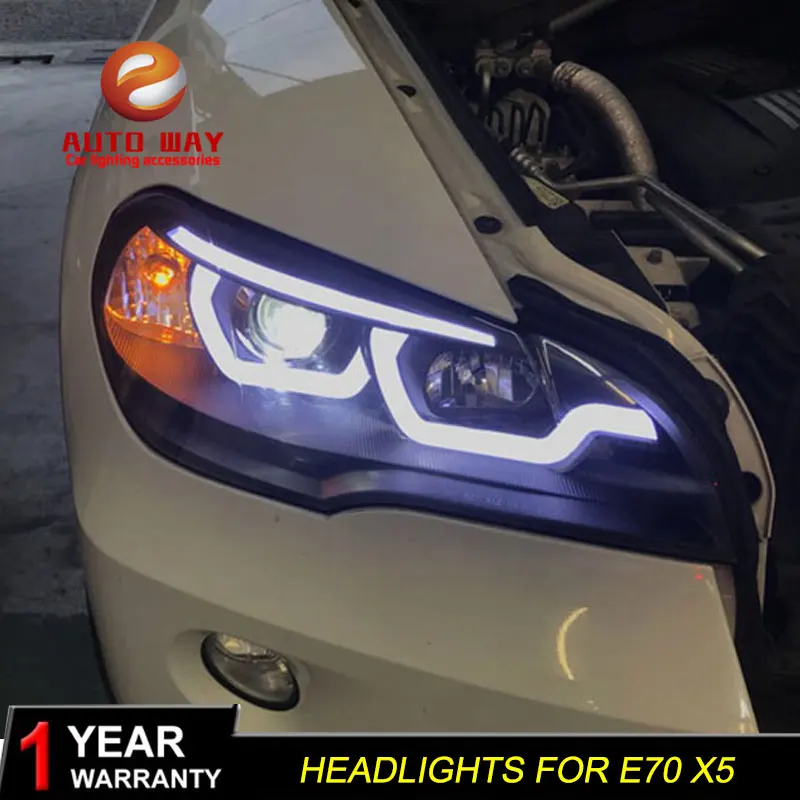 Чехол для стайлинга автомобиля BMW X5 фары E70 2007-2013 ангельские глазки