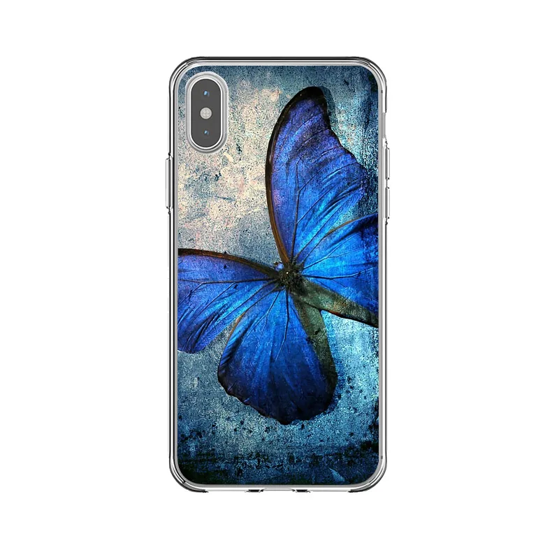 Чехол для iPhone 6 телефона 6s 7 8 Plus X XS 10 5 S SE модный прозрачный мягкий чехол с рисунком