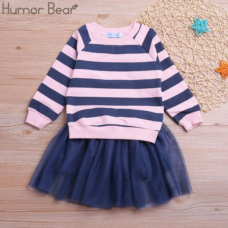 pink BL107I Humor Bear/детская одежда детские комплекты одежды для девочек комплект спортивной одежды из 2 предметов для маленьких девочек, футболка с длинными рукавами и принтом+ штаны - Цвет: pink BL107I