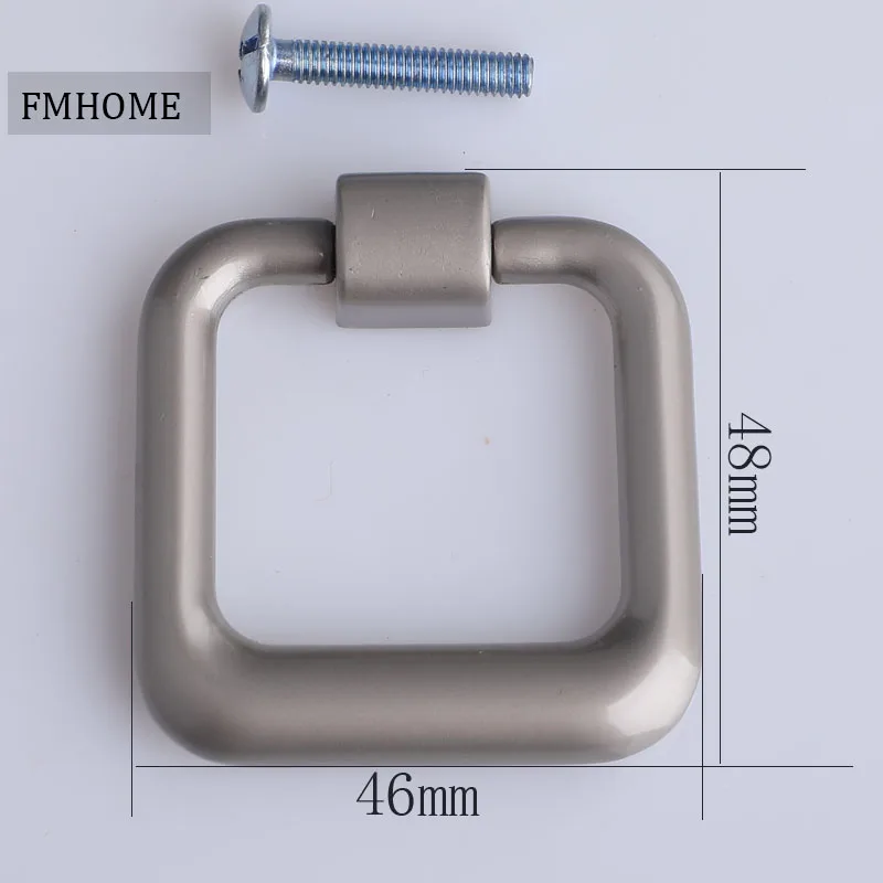 Современная простая модная хромированная жемчужная Золотая квадратная ручка