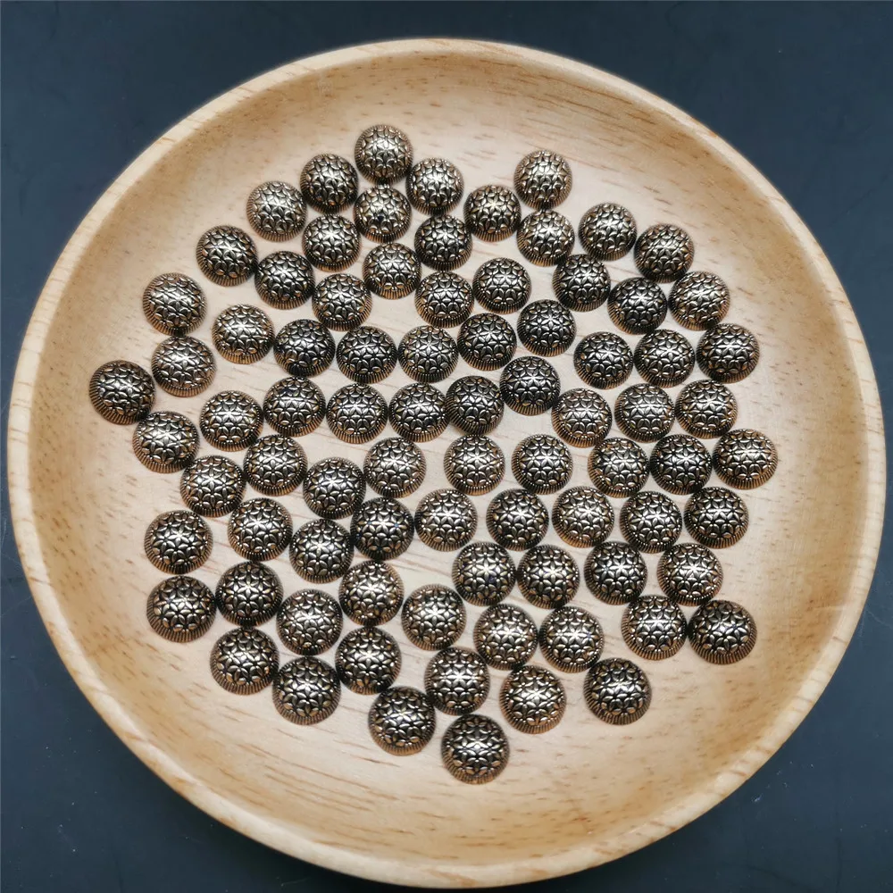 8MM Round Pattern Studs Flat Back Rhinestones Iron On Metal Clothing Accessories Punk Spikes 30Pcs Small Beads Crystal Crafts - купить по