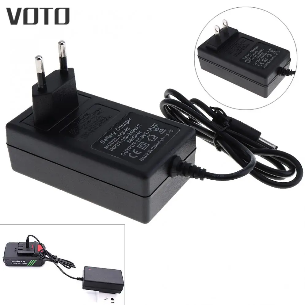Адаптер питания 16 8 в литиевая отвертка поддержка США/ЕС источник электрическое
