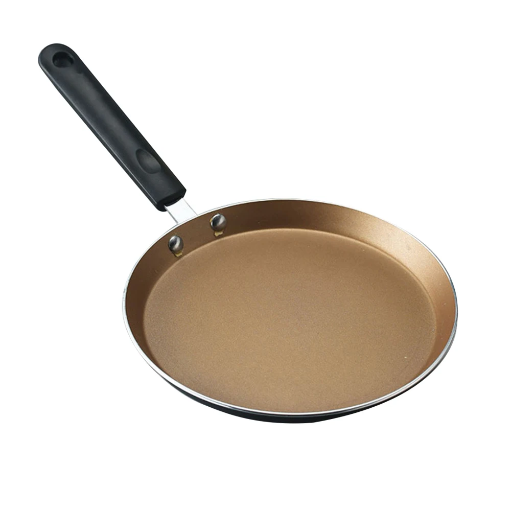 

8-Inch Nonstick Skillet Crepe Pan Aluminum Alloy Omelet Pans Pancake Frying Pan Kitchen Camping Cookware Gold