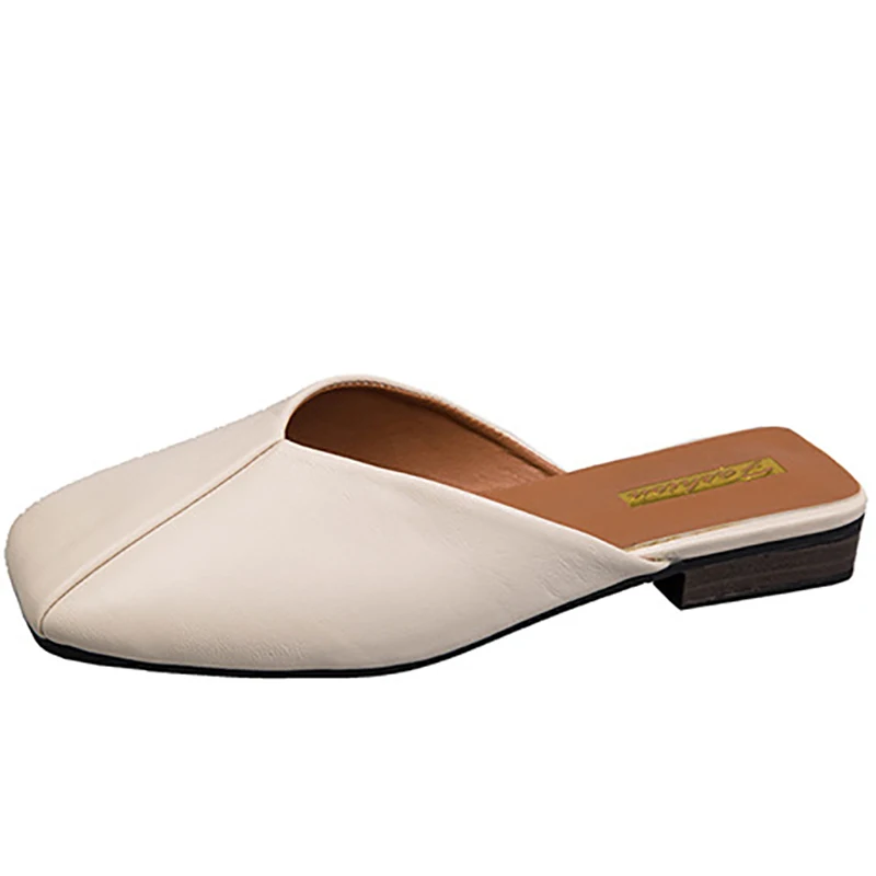 

The New Summer Baotou Cool Slippers Female INS Tide Indoor And Outdoor Wear Web Celebrity Lazy Fashion Half Support Single Shoes