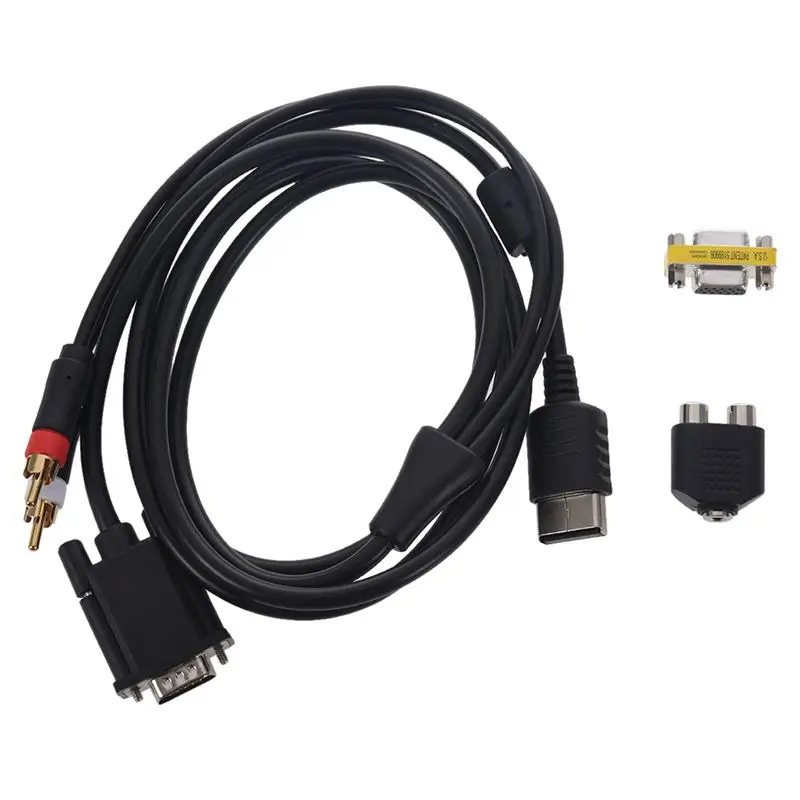 HFES VGA Высокое разрешение кабель RCA Звуковой адаптер HD Box PAL NTSC для SEGA Dreamcast|Кабели