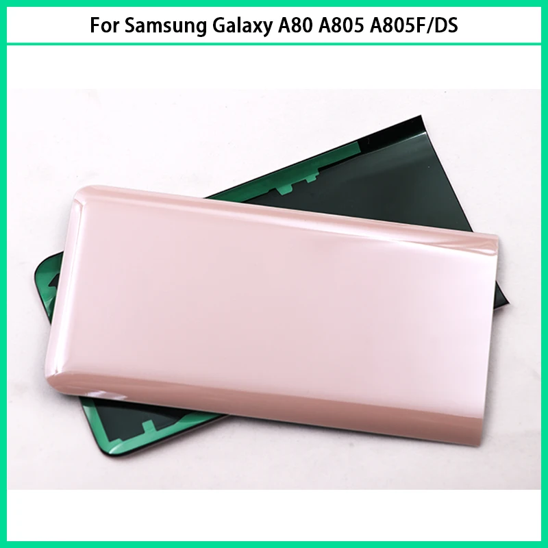 Для Samsung Galaxy A80 A805 A805F/DS 3D стеклянная панель батарея задняя крышка Задняя Дверь