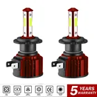 Лампы светодиодные автомобильные, 2 шт., 360 лм, H7 H11, H8, H9, 9005, HB3, 9006, HB4, 6000K, 12000K