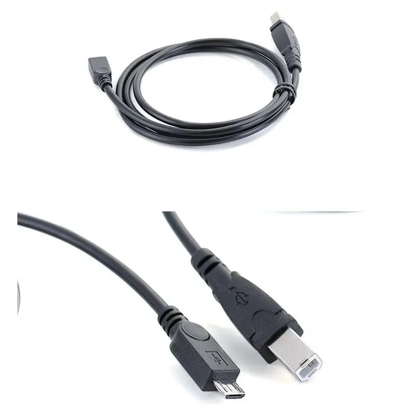 

Micro USB 2.0 Male To USB B Male OTG Converter Cable 1M for Electronic Piano Printer Decoder Accessories