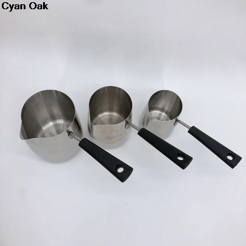 

Stainless Steel Wax Melting Pot with Bakelite Long Handle Melts Wax/Candle/Soap Jug Coffee Milk Pitcher Can Be Used on Induction