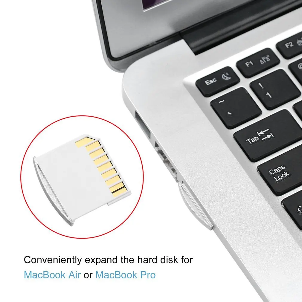 Высокое качество 1 шт. адаптер карты Micro SD TF памяти на короткий для MacBook Air |
