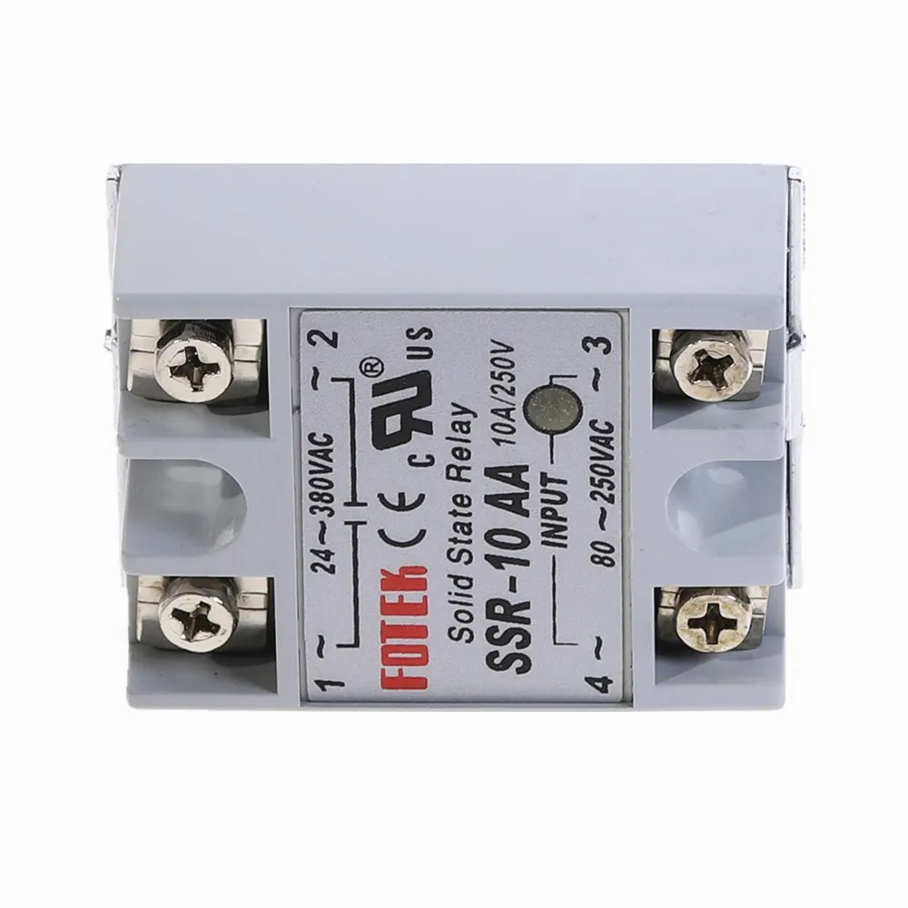 1 шт. Твердотельный релейный модуль 80 250 В 10 А 24 380 в перем. Тока|solid state relay|state relay