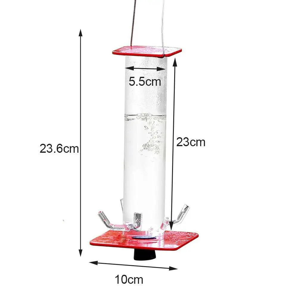 

Tube Hummingbird Feeder Hanging Wild Bird Feeder For Outdoor Feeding Decor Tree Birds Patio Yard Accessories Garden Supplie V6H5