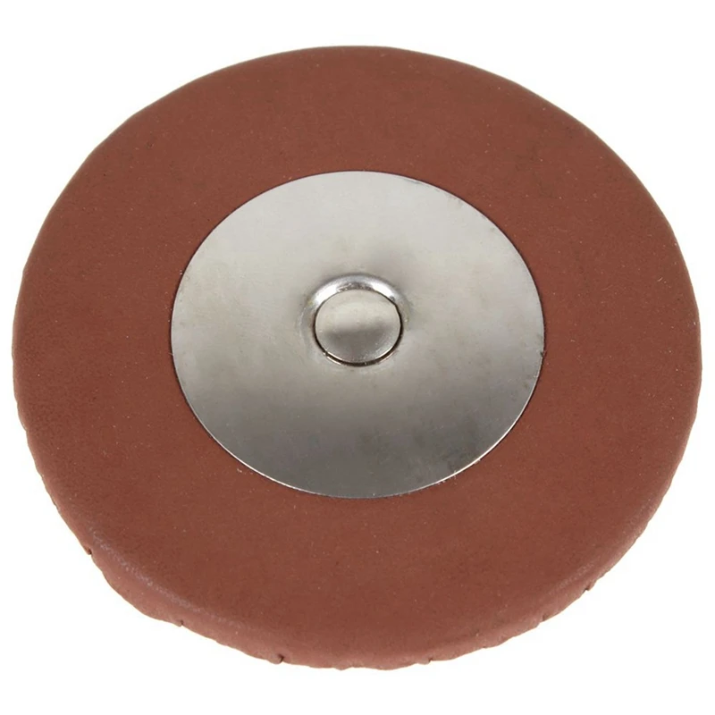 

25 Pcs Professional Leather Tenor Saxophone Pads with 9 Pcs Saxophone Clasp Pads Buckle Button Snap Pad