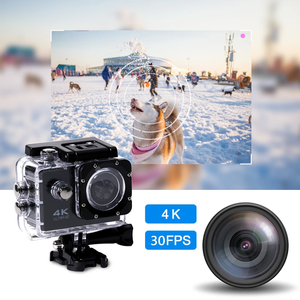 4K Наружная Спортивная экшн мини камера видео водостойкий WiFi Ультра HD наблюдение