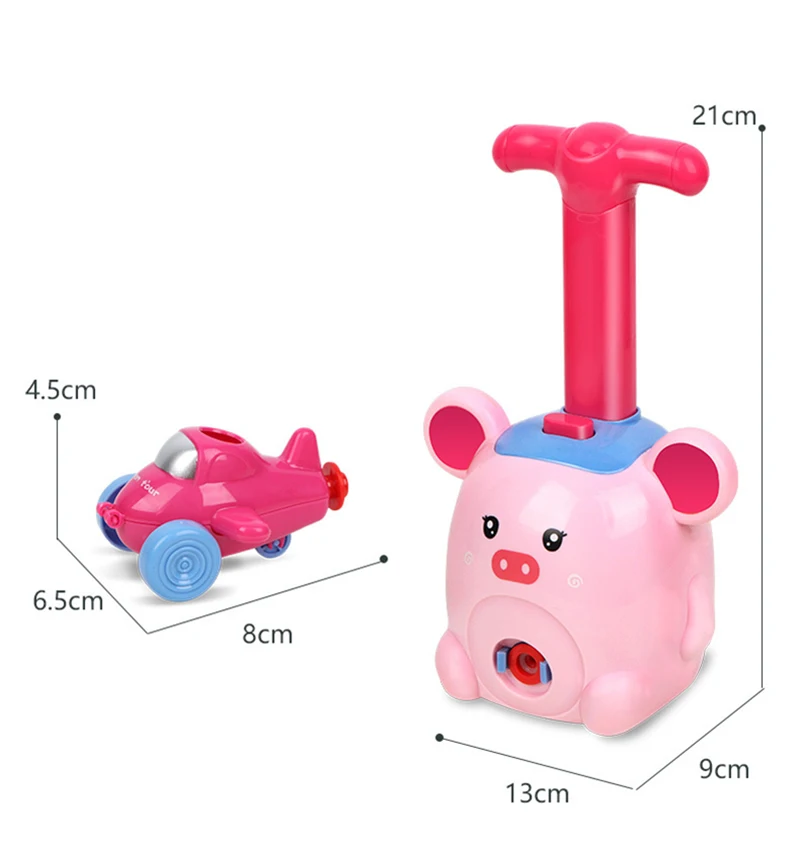 

New Inertia Flying Power Balloon Car With Rocket Launcher Cartoon Balloon Car Puzzle Toy Science Experimen Toy for Children Gift
