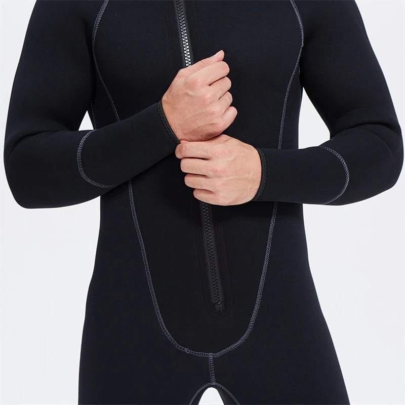 Premium Neoprene Wetsuit 5mm Men Scuba Diving Thermal Winter Warm Wetsuits Full Suit Swimming Surfing Kayaking Equipment Black | Спорт и