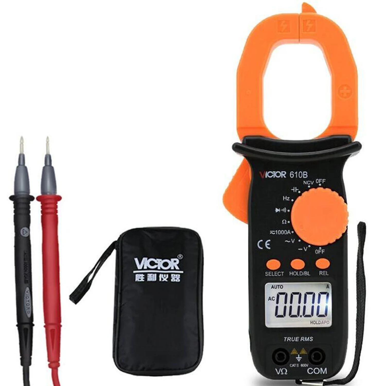 Цифровой зажим VICTOR VC610C VC610B ручной измеритель переменного/постоянного тока с