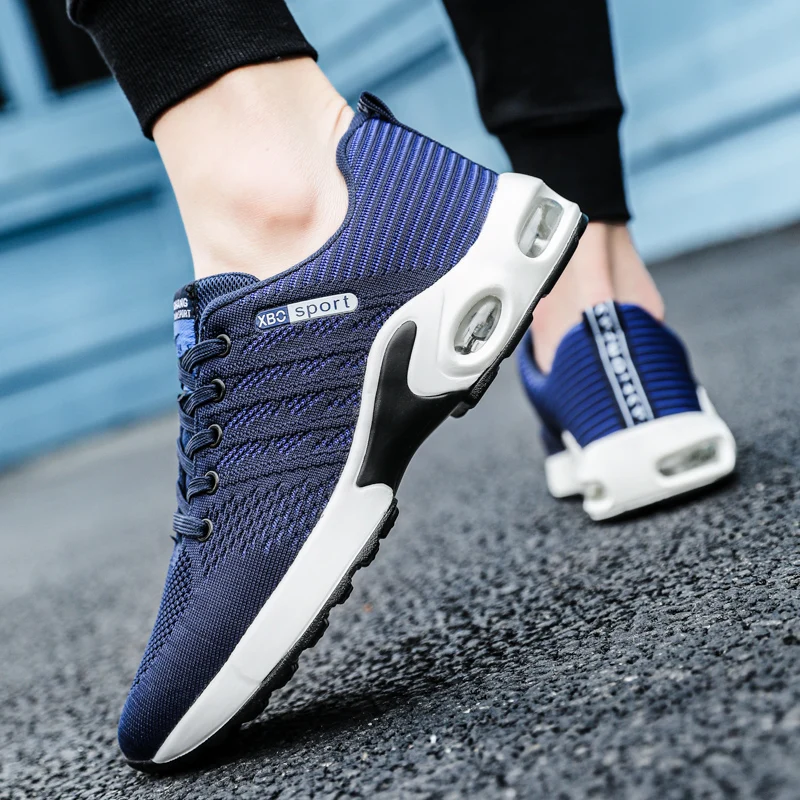 

Men's sports shoes men's mesh breathable running shoes light and soft thick-soled hole couple shoes outdoor sports shoe men shoe