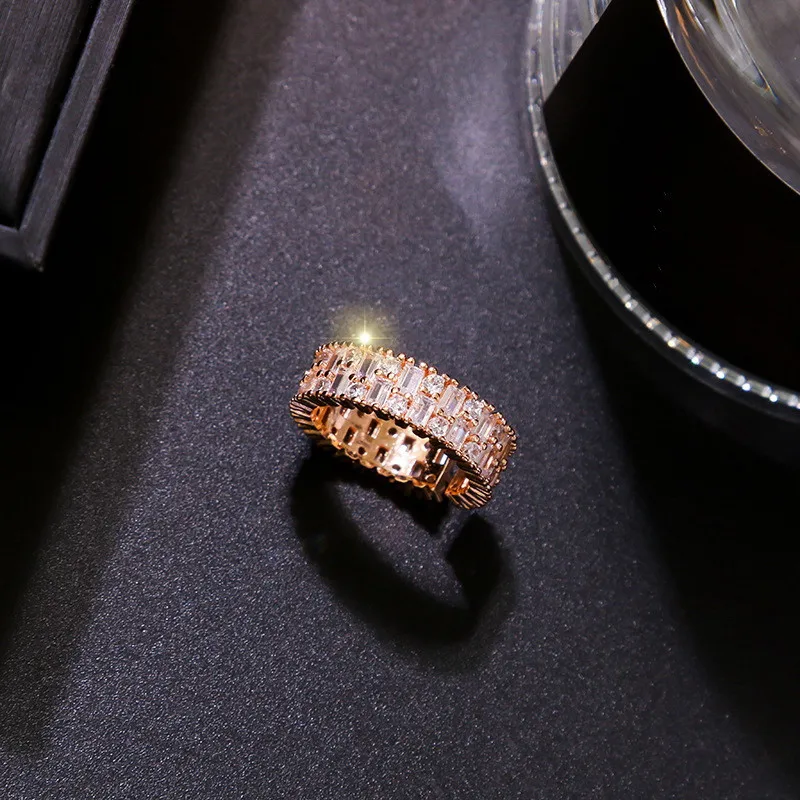 Массивные роскошные открытые кольца из циркона для женщин женские 2020 новые