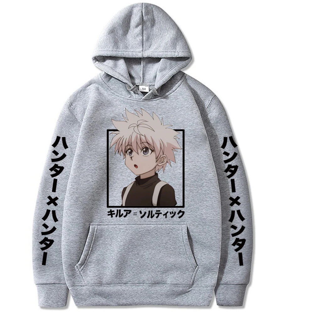 Hunter X Hoodie Anime Hoodies Loose Sweatshirts Long Sleeve Pullover Winter Warm Women's Clothes Men's Clothing | Мужская одежда