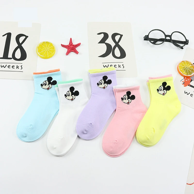 

Cartoon Children's Socks Spring And Summer New Mickey Mouse Socks Exquisite Cotton Cute Mickey Baby Socks