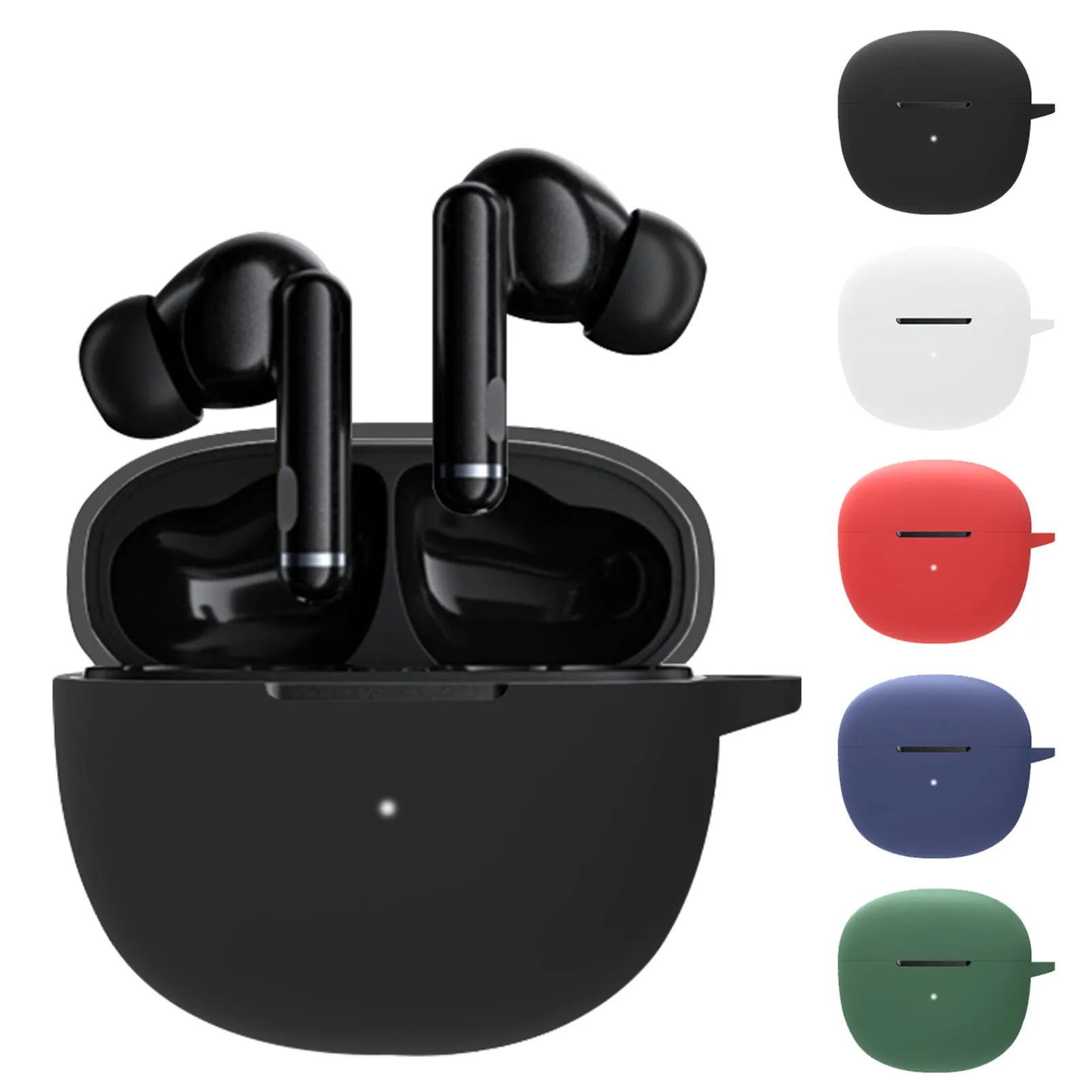 

Suitable For QCY HT03 Earphone Soft-Touch Silicone Anti-Drop Protective Cover Lightweight Durable Protective Cover
