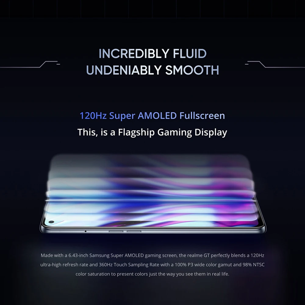 world premiere realme gt 5g phone global version snapdragon 888 65w super dart charge 120hz 6 43 amoled 8gb 128gb nfc 4500mah free global shipping