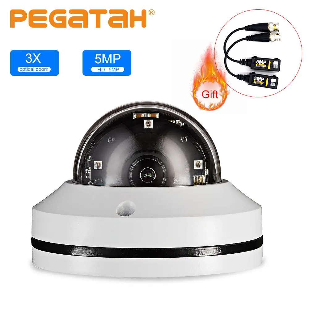 

1080P 3X 5X зум 4 в 1 купольная камера IR PTZ ночное видение Starlight AHD TVI CVI CVBS оптическая моторизованная зум-объектив купольная камера
