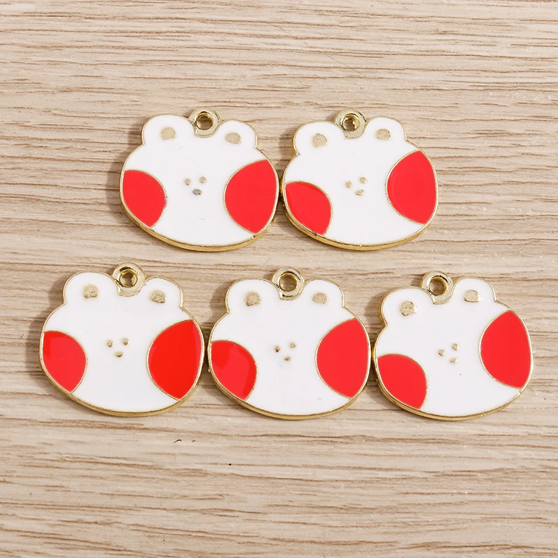 

10pcs 21*20mm Cartoon Animal Charms for Jewelry Making Enamel Cat Charms Pendants for DIY Necklaces Earrings Crafts Accessories