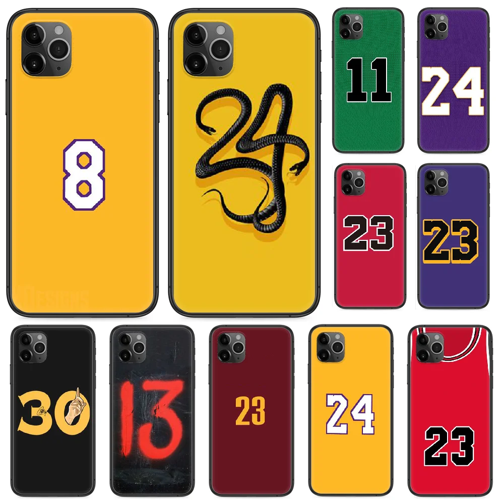 Чехол для телефона jordan с Баскетбольным номером Kobe iphone 4 4s 5 5S SE 5C 6 6S 7 8 plus X XS XR 11 PRO MAX