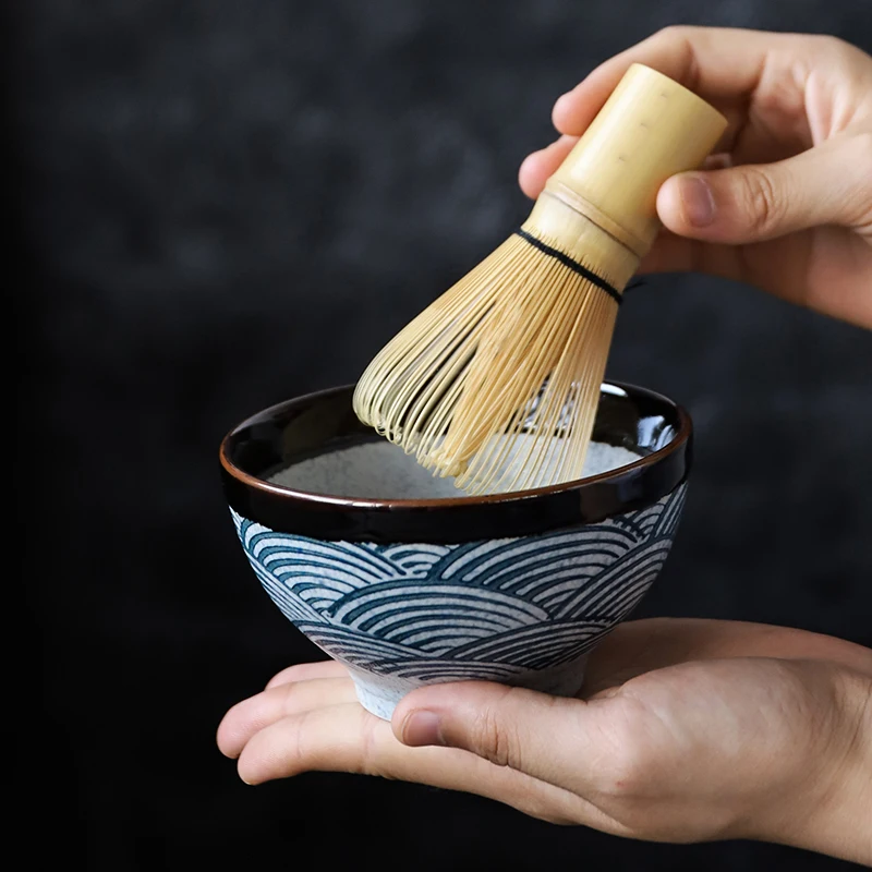 

LUWU ceramic matcha sets natural bamboo matcha whisk ceremic matcha bowl whisk holder japanese tea sets
