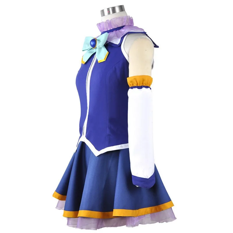 6 шт./компл. KonoSuba благословение Бога на этот чудесный мир Aqua Топы платье униформа